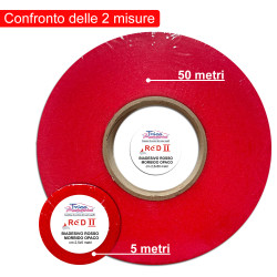 Biadesivo Rosso da 50 metri Morbido Opaco Spugnoso per Patch Cutaneo