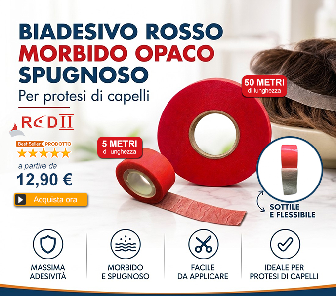 Biadesivo ROSSO per il PATCHCUTANEO
