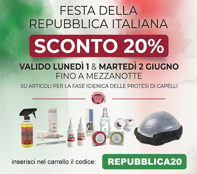 Festa della Repubblica - Sconto 20% su TricoAeshop.com