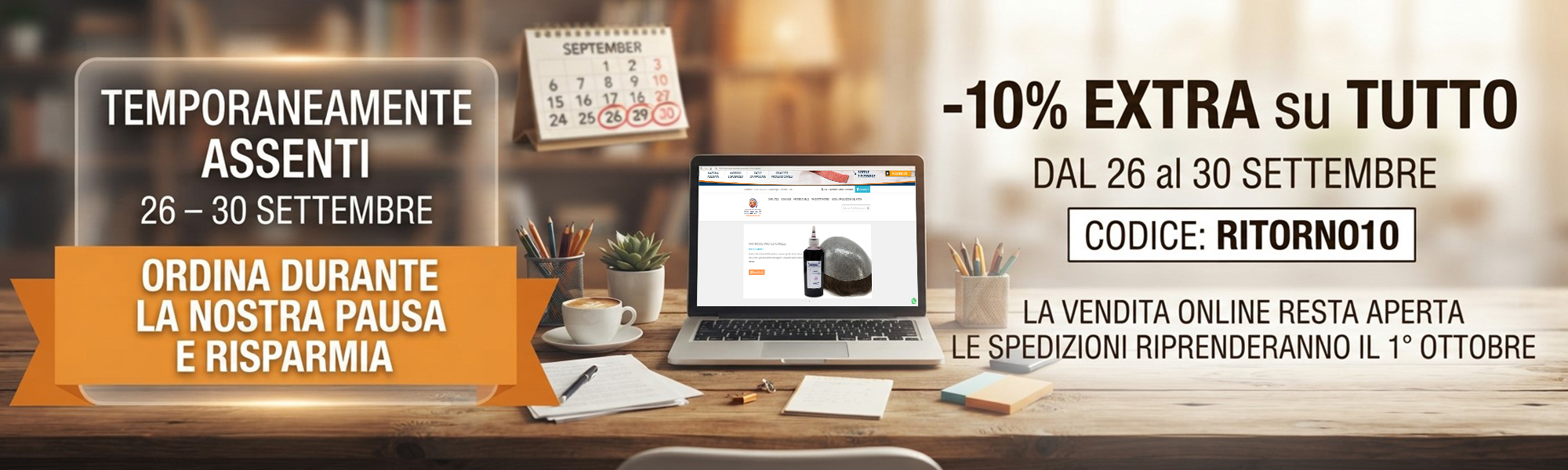 SCONTO 10% su TUTTO il catalogo di TricoAeshop.com