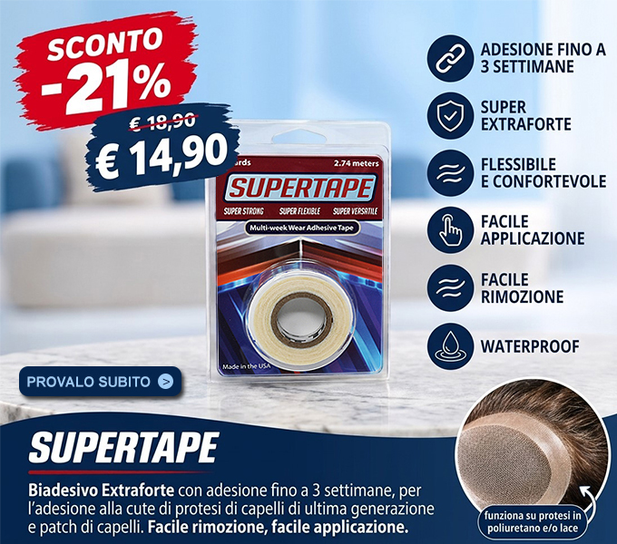 Offerta biadesivo EXTRAFORTE SUPERTAPE per PATCH di CAPELLI