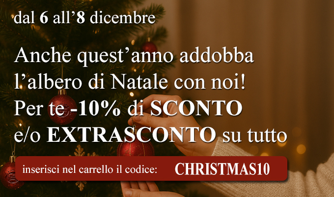 Addobba l'albero di NATALE con noi per te 10% di SCONTO